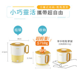 【KINYO】3in1雙電壓旅行小圓鍋 (TRFP-051)