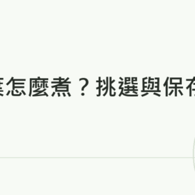 地瓜葉怎麼煮？挑選與保存｜蔬食生活